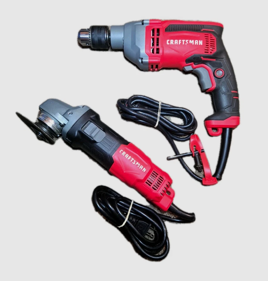 Craftsman Power Tool Set – Drill CMED741 & Grinder CMEG100 - Image 1 of 4
