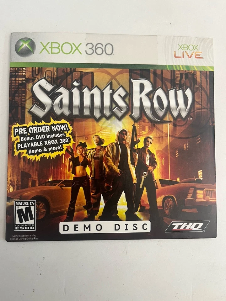 Saints Row Demo Disc Xbox 360, 2006 - New Sealed! - Image 1 of 3