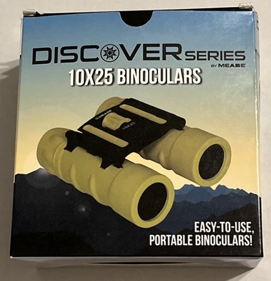 Meade Instruments 125072 Discover Series 10x25 Yellow Binoculars - Image 1 of 4
