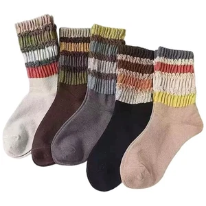 Calze metà polpaccio cotone arcobaleno vintage, - Foto 1 di 13