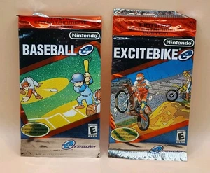 Vintage 2002 Nintendo BASEBALL & EXCITEBIKE GBA Game Boy Advance e-Reader Packs - Picture 1 of 3