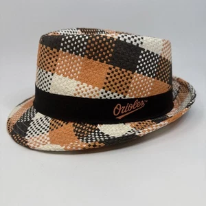 Sombrero Fedora Baltimore Orioles SGA Día del Padre 2014 Give Away O’s Plaid SIN USAR - Imagen 1 de 5