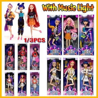 3PCS/1pc Cosplay Kpop Demon Hunters Dolls Moveable Joint Collectible Figure Toys - Image 1 of 4