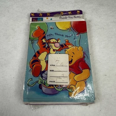 ¡Nuevo! Lote de 8 sobres de agradecimiento Winnie the Pooh Tigger fiesta de cumpleaños Foto 1 de 4