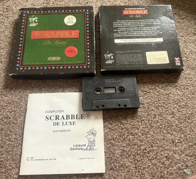 Scrabble Deluxe Commodore Complete tested rare  - Image 1 of 2