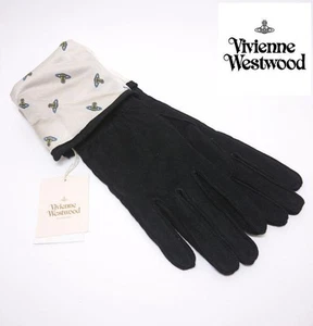 New Vivienne Westwood Gloves 2way Leather Long Black - Picture 1 of 6