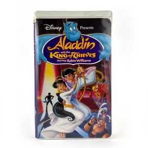 ALADDIN AND THE KING OF THIEVES ROBIN WILLIAMS LINDA LARKIN WALT DISNEY NTSC VHS - Imagen 1 de 2