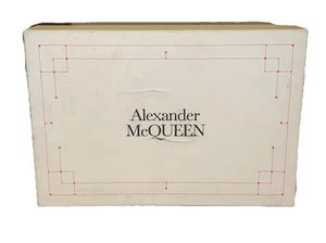 Alexander McQueen Men’s Gift Storage Empty Shoe Box Tissue Paper & Shoes Strings - Picture 1 of 8