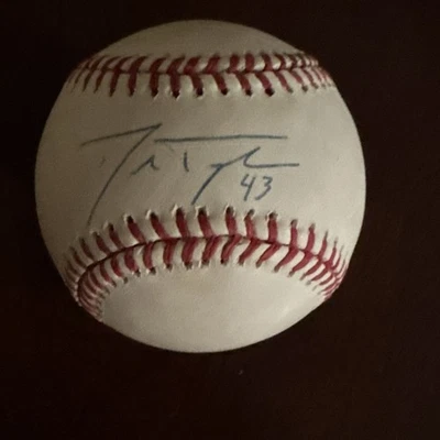 Danny Farquhar MLB Tampa Bay Rays Signed MLB Authentic Baseball MLB COA - Image 1 of 4
