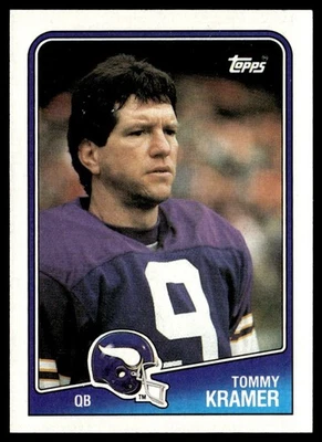 1988 Topps Tommy Kramer Minnesota Vikings #148 - Image 1 of 2
