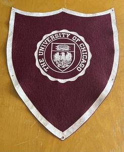 Vintage University of Chicago Maroons Schild Banner NCAA College Wimpel - Bild 1 von 3