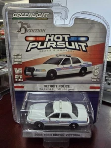 Greenlight 25th Edition Hot Pursuit Detroit Police 2008 Ford Crown Victoria - Bild 1 von 4