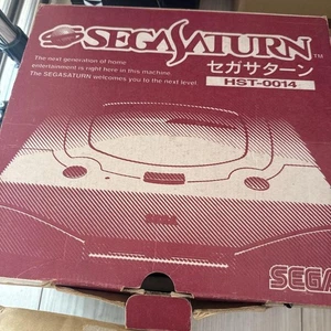 Sega Saturn HST-0014 Cream Console with 2 Controllers, Tested, Japan - Picture 1 of 3