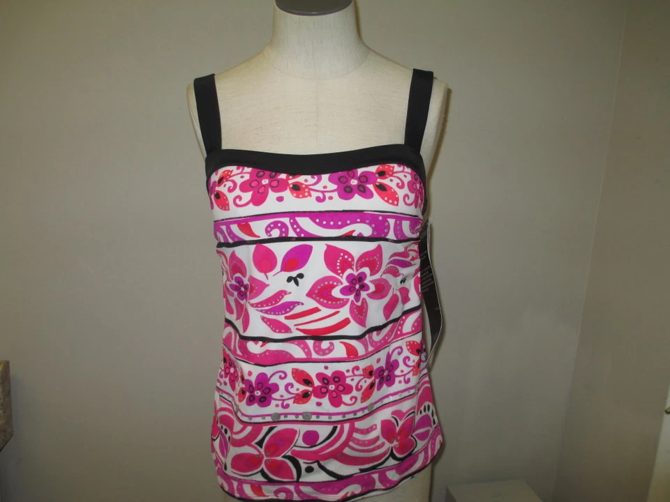 Miraclesuit Morris танкини верхний 81559 розовый 8 новый с Ярлыками - Изображение 1 из 1