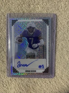 2024 Leaf Metal Football JORDAN HUDSON White Prismatic Rookie Auto 8/9 #BAJH1 - Picture 1 of 2