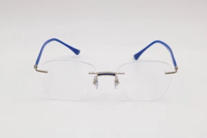 Monturas de gafas Ray-Ban Lightray azul sobre plata sin montura Rb8769 1231 49-18-140 - Imagen 1 de 6