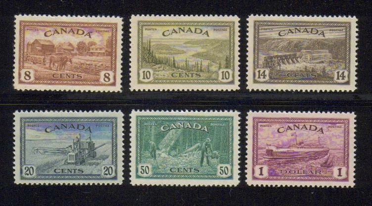 1946 Canada SC# 211-273 - King George VI Peace Issue Lot# 8 M-NH   - Image 1 of 1