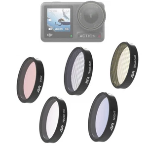 UV CPL Star Night Gold Streak Glass Lens Filter for DJI Osmo Action 3 4 5 - Picture 1 of 14