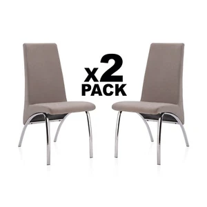 Pack 2 sillas modernas para comedor salón, en tejido, Lise - Imagen 1 de 13