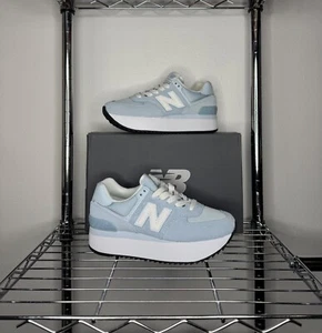 Women's - New Balance 574+ 'Light Chrome Blue' WL574ZSW - Picture 1 of 6