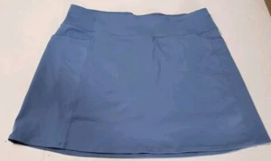 SKECHERS WOMEN'S 2XL SKORT SKIRT BLUE GRAY Built In Shorts Stretchy - Picture 1 of 10