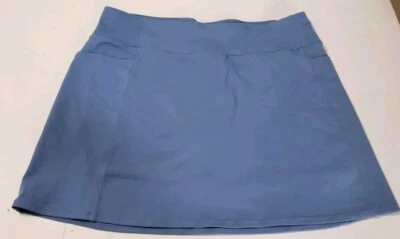 SKECHERS WOMEN'S 2XL SKORT SKIRT BLUE GRAY Built In Shorts Stretchy - Image 1 of 4