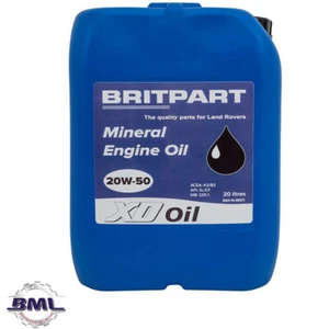 LAND ROVER BRITPART XD MINERAL ENGINE OIL 20W-50 20 LITRE. PART DA1824 - Picture 1 of 1