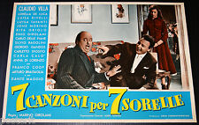 fotobusta film 7 CANZONI PER 7 SORELLE Claudio Villa Lorella De Luca 1957