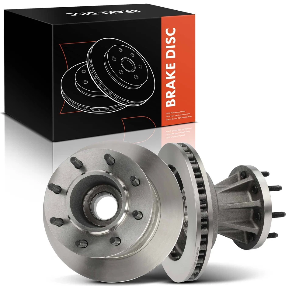 2x Rotores de freno de disco para Ford F-350 Super Duty 1999-2002 tracción trasera 4 ruedas ABS delantero Foto 1 de 4