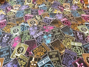 Joann Halloween Fabric - Tarot Cards - 1/2 Yard - H-329-K - Picture 1 of 6