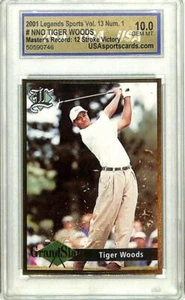 Legends Sports Vol. 2001 13 Num. 1 Tiger Woods Golf USA GEM MINT 10 Masters - Bild 1 von 2