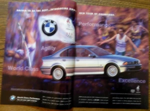 1996 BMW 540i 328i Convertible 318ti Z3 325i 12 pg Pullout Car Vintage Print Ad - Picture 1 of 7