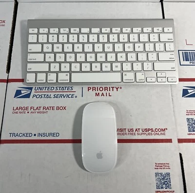 Apple Wireless Keyboard A1314 & A1296 Mouse +Batteries-SAME DAY-WARRANTY ** - Image 1 of 4