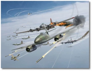 Ataque con cohetes de Jim Laurier - Boeing B-17 Flying Fortress - Estampado artístico de aviación - Imagen 1 de 1