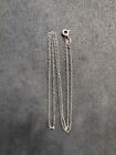 .9g Vintage Sterling Silver 925 Cable Chain 18” Jewelry Lot E