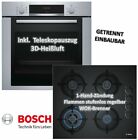 Bosch Gasherd HERDSET Backofen Auszug Einbauherd 3D Heißluft + GAS Kochfeld 60cm
