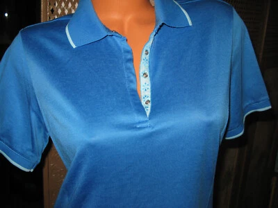 EP Pro Tour Dry Performance Women's Blue Golf Polo Shirt Size M - Image 1 of 4