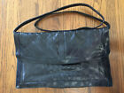 Vintage Genuine Eelskin Purse Black Shoulder Strap Handbag Big Star 