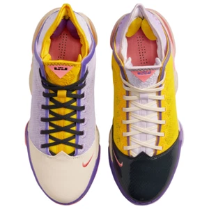 Nike LeBron 19 XIX Low Mismatch Lilac Pink Gaze-Dk Smoke Grey DO9829 500 - Picture 1 of 6