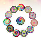  Flat Back Glass Cabochons Necklace Making Stones Pendant Waist Tightening Clips