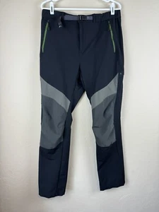 Columbia Mens XL Drawstring Elastic Waist Straight Cut Hiking Pants Black - Picture 1 of 8