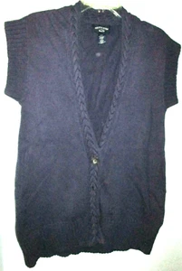 Canyon River ladies' cardigan vest sweater- sz med- plum-preowned-GUC - Picture 1 of 6