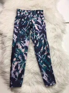 Old Navy Active Go Dry Multicolor Mesh Leggings Sz S 6-7 - Picture 1 of 6
