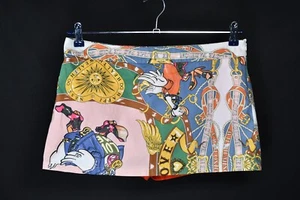 Rare Vintage Love Moschino 90s Hip Hop Duck Goose Chain Mini Skirt Shorts US 8 - Bild 1 von 10