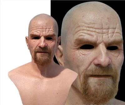 Breaking Bad Walter White Halloween Mask Cosplay Prop Latex Adult Helmet Party - Bild 1 von 2
