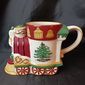 Vintage Spode Christmas Tree Village Train Engine Becher 10 Unzen - Bild 1 von 12