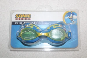 Sonic the Hedgehog Kids Swim Goggles, Anti-Fog, Adjustable Strap, Ages 3+, New - Picture 1 of 5