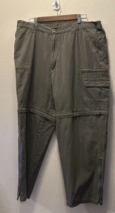 Gander Mountain Pants Mens 42 x 30 Gray Guide Series Cargo Fishing Convertible - Picture 1 of 5