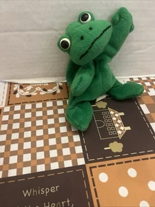 Vintage Milaca Mills Liegender Frosch Frosch Frogger Sitzsack Plüschtier Spielzeug - Bild 1 von 9