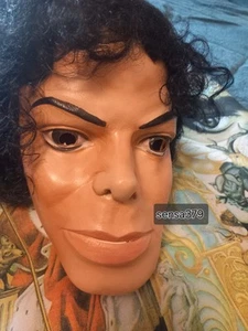 Michael Jackson Mask.autentic 1987 césar.RARE - Afbeelding 1 van 6